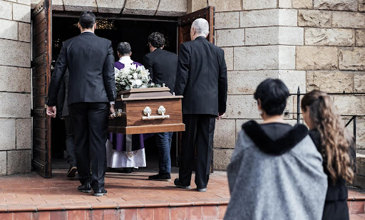 A funeral procession caused by wrongful death. A funeral procession caused by wrongful death.